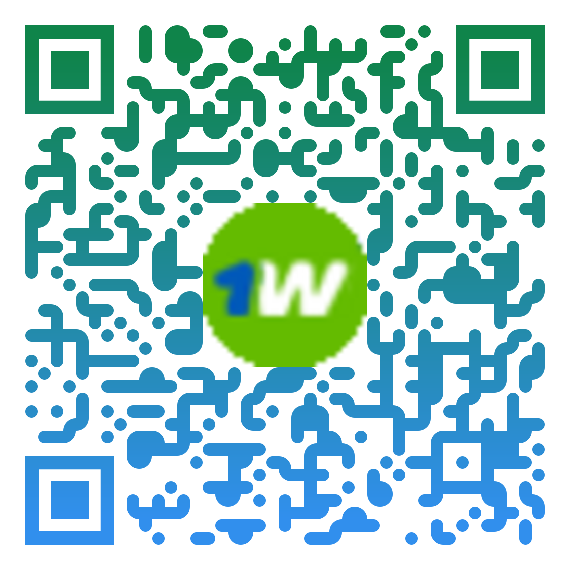 Download 1win app, scan qr code, download and start play.